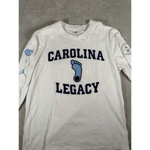 Nike Air Jordan North Carolina Legacy L/S T-shirt White Men's Size L Legacy
